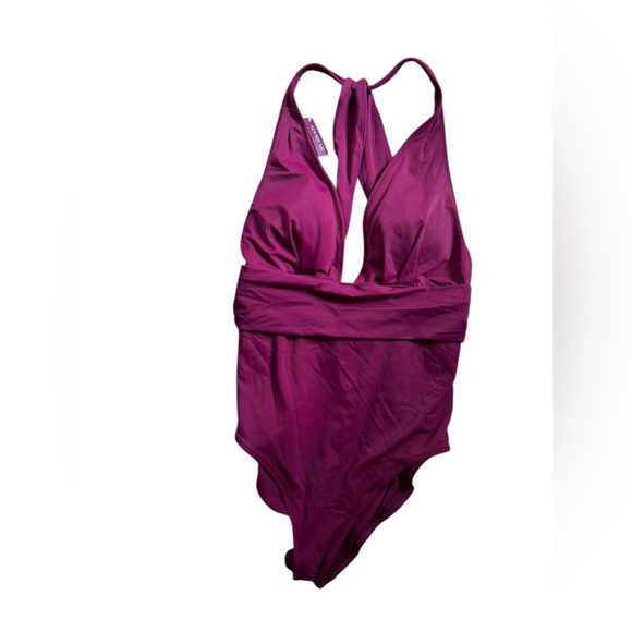 ADORE ME Modern, Elegant One Piece Magenta Swimsuit size Large - Picture 3 of 8